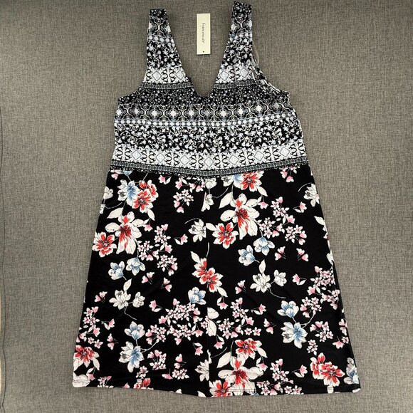 NEW! Three Pink Hearts By Francescas Dress‎ Sleeveless Medium $44 Floral V-Neck - Picture 11 of 13